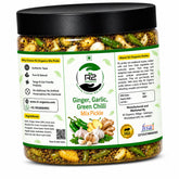 Garlic,Ginger,Green Chilli Mix Pickle | Premium Quality Pickles| No chemical|Quality ingredients