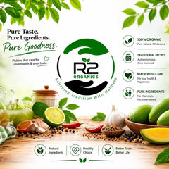 R2 Organics | Traditional Mango Pickle | Aam ka Achar | Home Made | Cold Pressed Oil | No Preservatives | Traditional Recipe