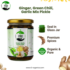 Garlic,Ginger,Green Chilli Mix Pickle | Premium Quality Pickles| No chemical|Quality ingredients