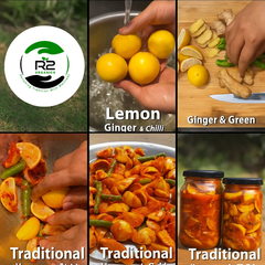 Lemon,Green Chilli,Ginger Mix Pickle| Premium Quality Pickles| No chemical|Quality ingredients