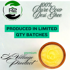 R2 Organics A2 Pure Bilona Cow Desi Ghee 500ML| A premium quality Cow Desi Ghee