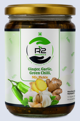 Garlic,Ginger,Green Chilli Mix Pickle | Premium Quality Pickles| No chemical|Quality ingredients