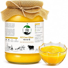 R2 Organics A2 Pure Bilona Cow Desi Ghee 500ML| A premium quality Cow Desi Ghee