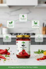 Red Chilly Pickle, Bharwa Lal Mirch Ka Achaar, Pure Mustard Oil,Tasty and Tangy, No preservatives, No chemical used